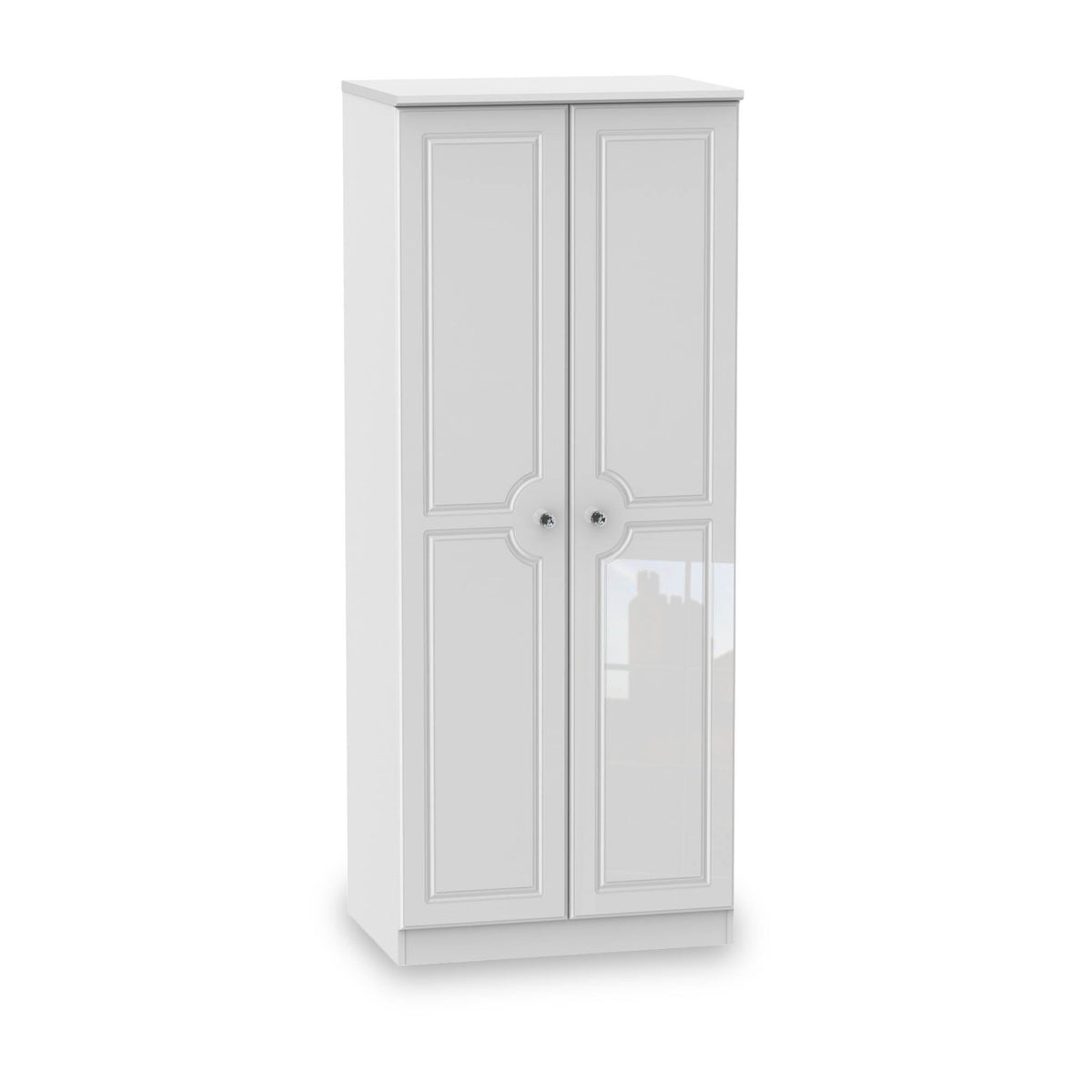 Kinsley White Gloss 2 Door Wardrobe