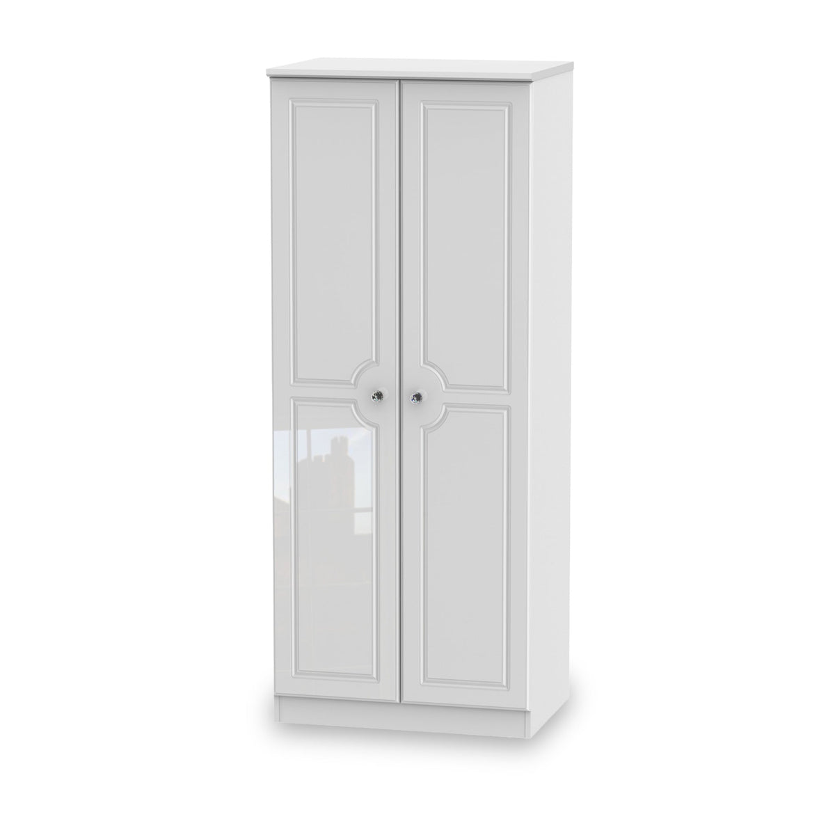 Kinsley White Gloss 4 Piece Bedroom Set from Roseland