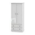 RFBAL061WG Kinsley White Gloss 2 Door 2 Drawer Wardrobe from Roseland