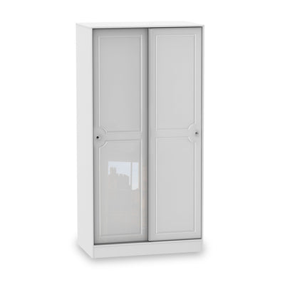 Kinsley White Gloss Sliding Wardrobe