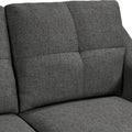 Justin Charcoal 2 Seater Sofa