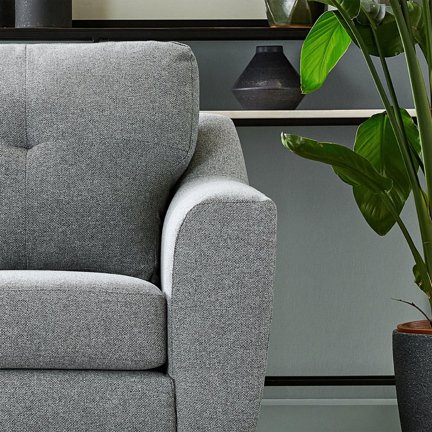 Justin Silver 2 Seater Sofa