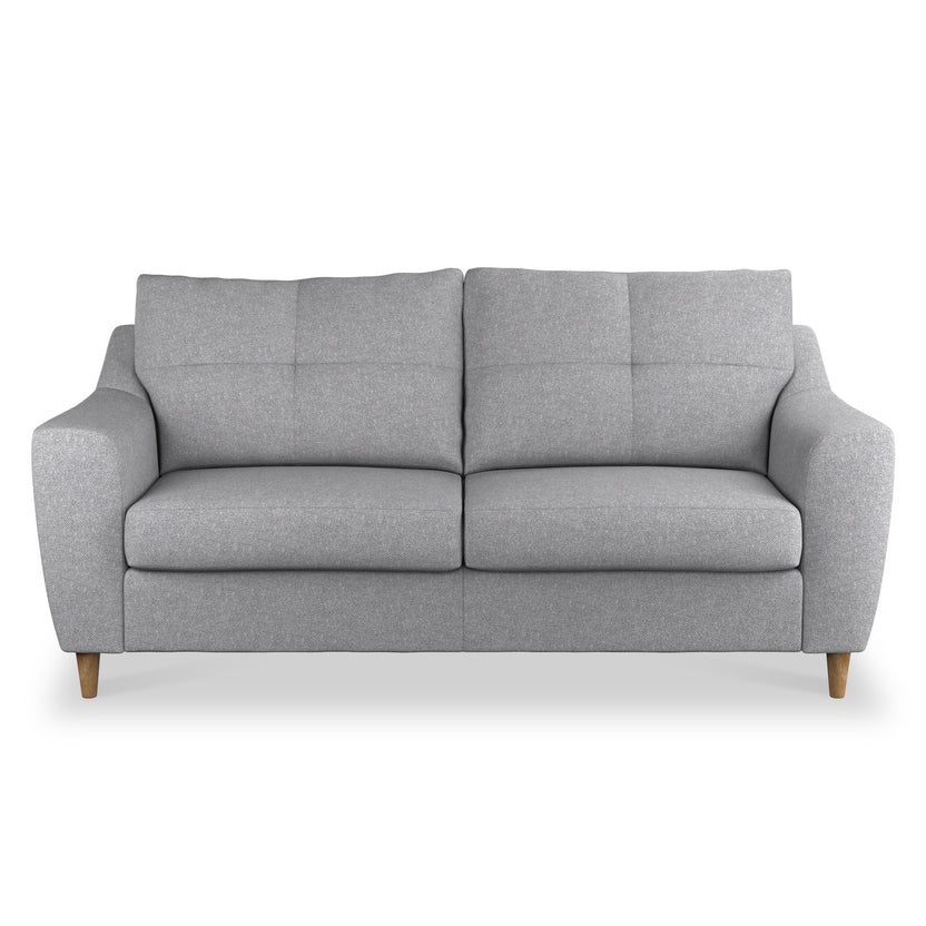 Justin 3 Seater Fabric Sofa Traditional Tufted Couch Roseland