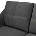 Justin Charcoal Left Hand Chaise Couch