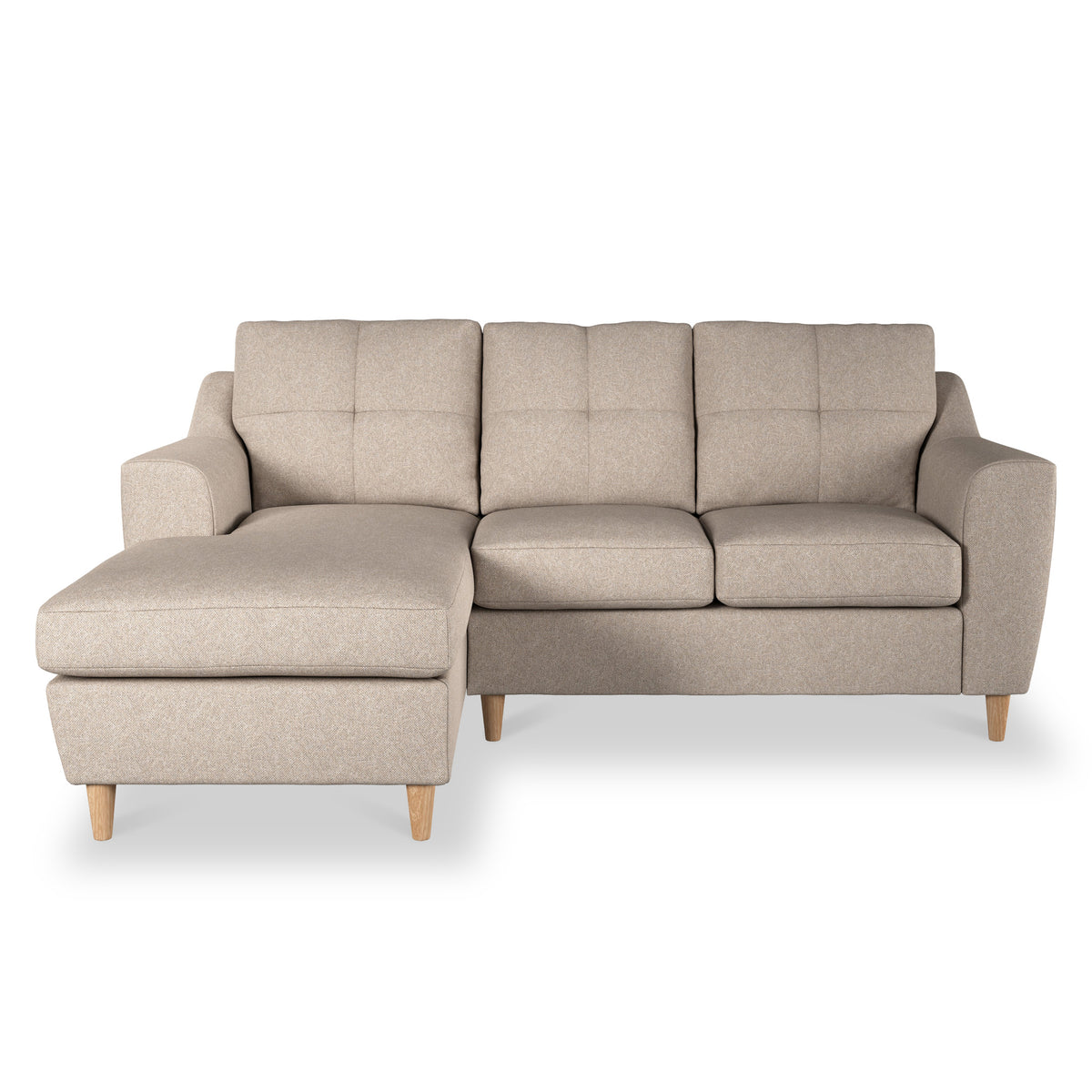 Justin Oatmeal Left Hand Chaise Couch