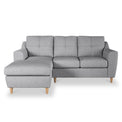 Justin Silver Left Hand Chaise Couch