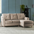 Justin Oatmeal Right Hand Chaise Sofa for living room