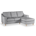 Justin Silver Right Hand Chaise Sofa from Roseland Furniture