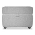 Justin Silver Small Storage Footrest