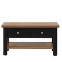 Charlestown Black Coffee Table - Front View