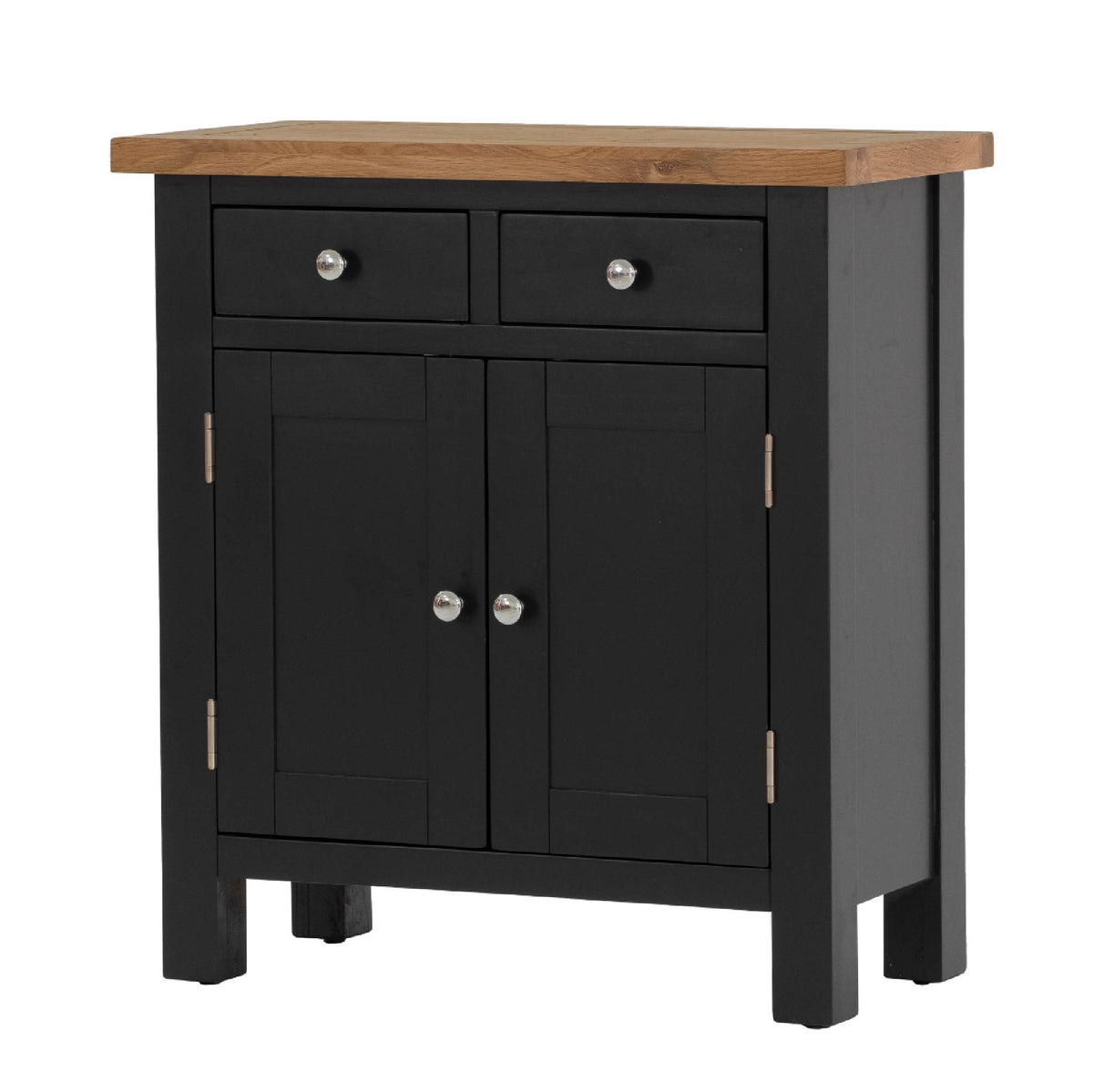 Charlestown Black Small Sideboard - Angled View