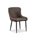 Brooklyn Brown PU Faux Leather Dining Chair from Roseland Furniture
