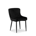 Brooklyn Black Velvet Dining Chair from Roseland Furniture Store