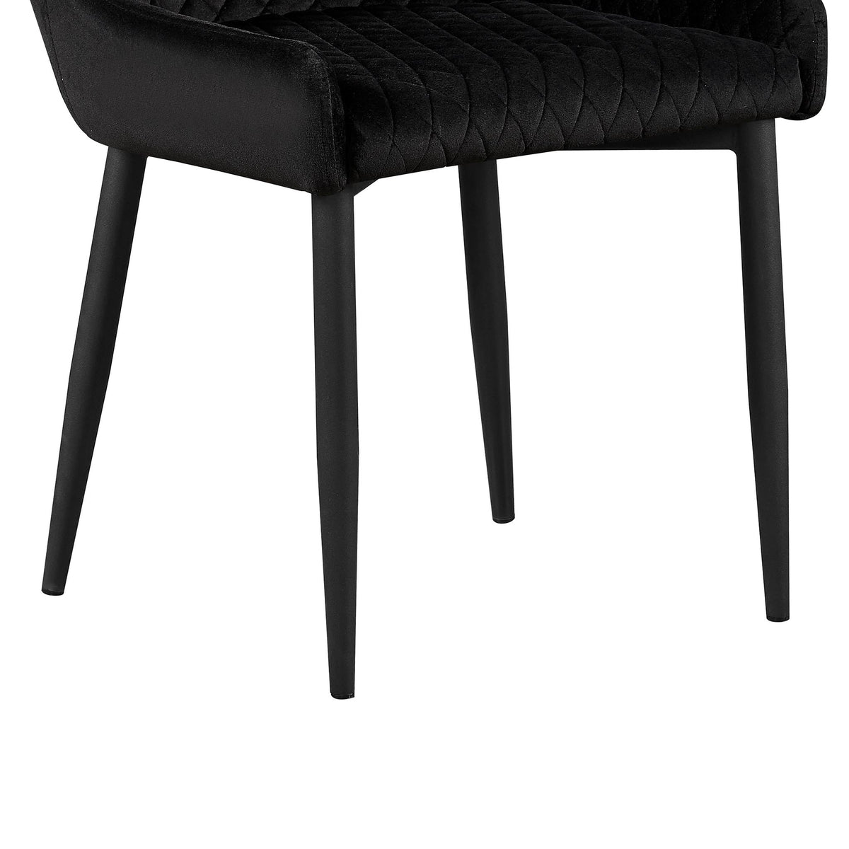 Brooklyn Black Velvet Dining Chair