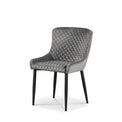 Brooklyn Titanium Grey Velvet Dining Chair