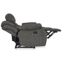 Anton Charcoal Zonica Leather Reclining 3 Seater Sofa