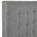 Floss Grey Faux Linen Ottoman Bed Frame