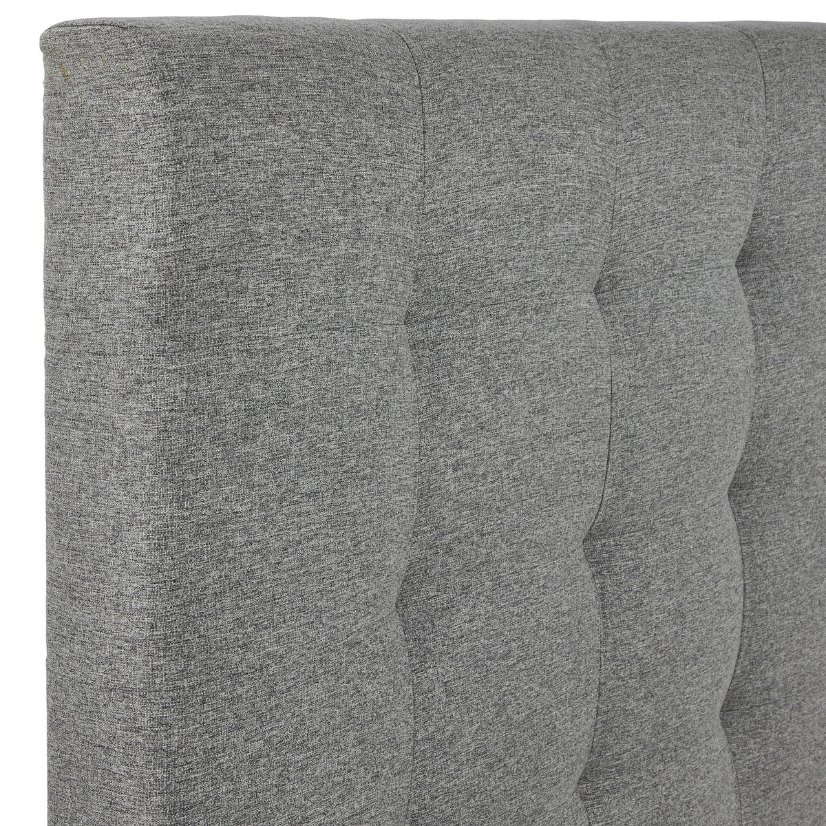 Floss Grey Faux Linen Ottoman Bed Frame