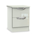 Beckett Cream Gloss Wireless Charging 3 Drawer Bedside