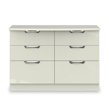 Beckett Gloss 6 Drawer Wide Chest