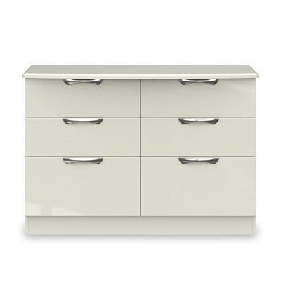 Beckett Gloss 6 Drawer Wide Chest