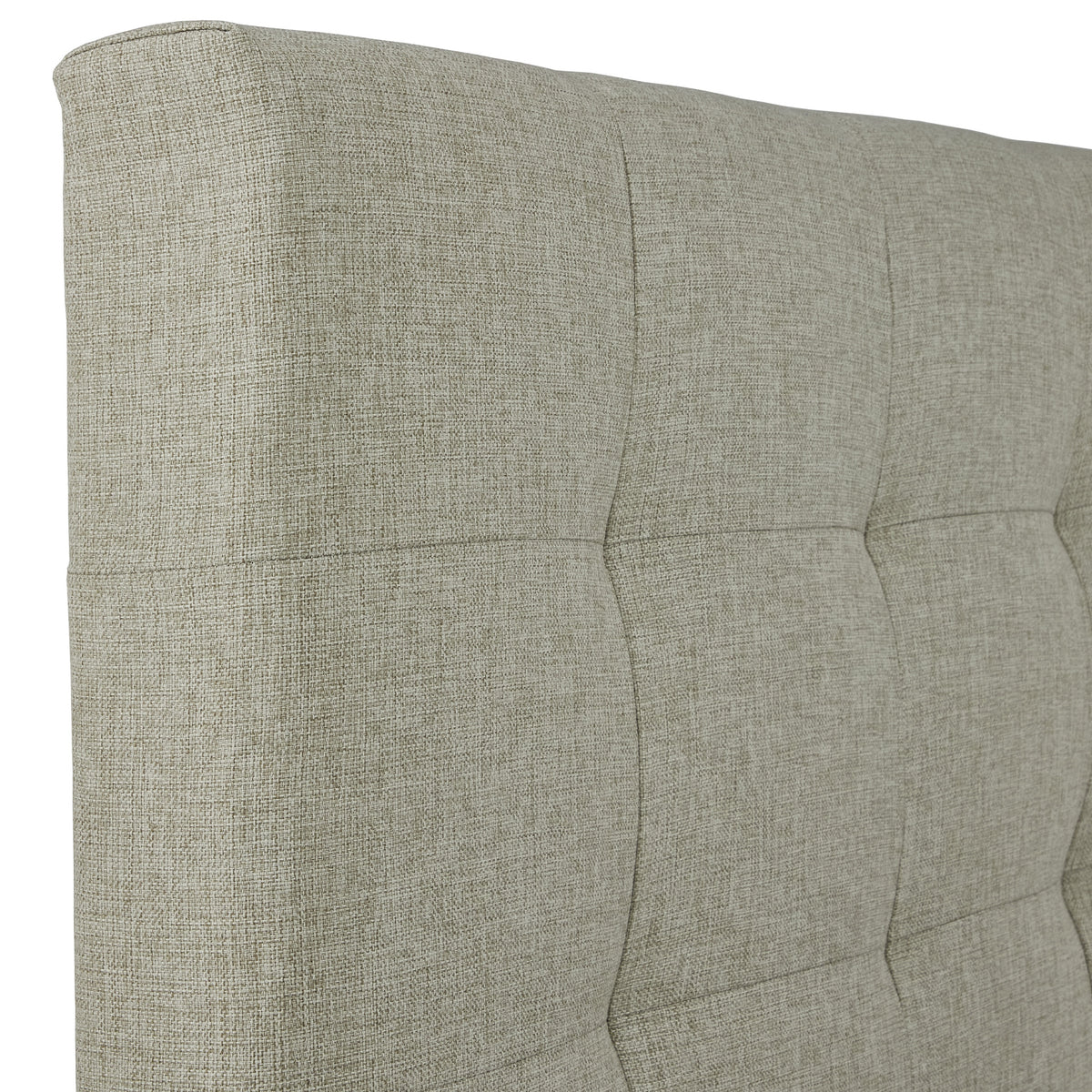 Floss Oatmeal Faux Linen Ottoman Bed Frame