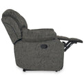 Anton Charcoal Zonica Leather Reclining 3 Seater Sofa