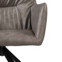 Chapel Swivel Velvet Dining Chair - Close up of seat pad
