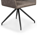 Chapel Swivel Velvet Dining Chair - Close up of legs