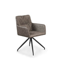 Chapel Swivel Velvet Dining Chair by Roseland Furniture