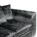 Tamara Black Crushed Velvet 3 Seater Sofa