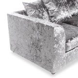 Tamara Silver Crushed Velvet 3 Seater Sofa