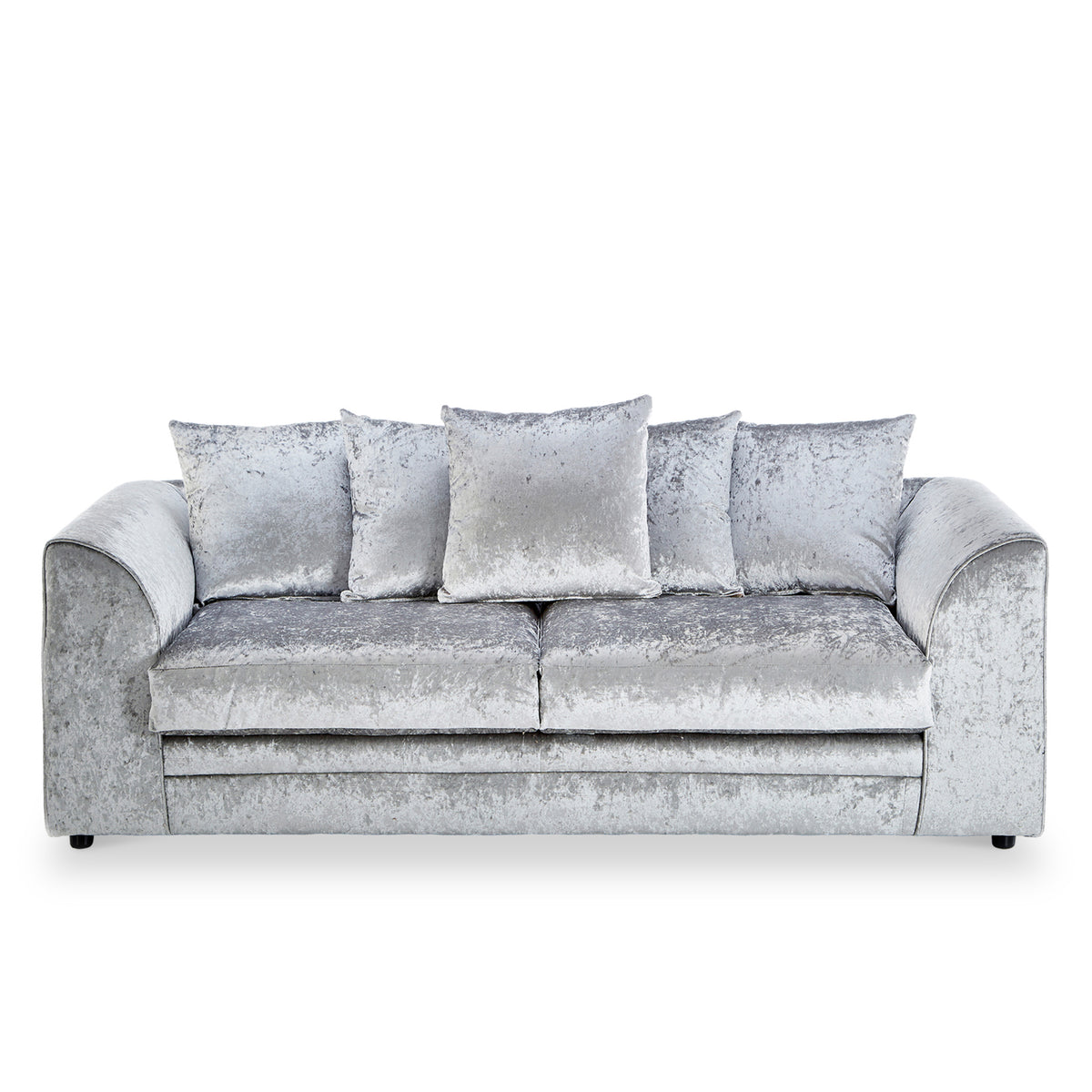Tamara Silver Crushed Velvet 3 Seater Sofa from Roseland furniture