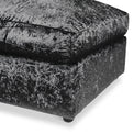 Tamara Black Crushed Velvet Footstool