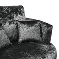 Tamara Black Crushed Velvet Swivel Chair