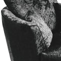 Tamara Black Crushed Velvet Swivel Chair