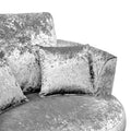 Tamara Silver Crushed Velvet Swivel Chair