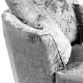 Tamara Silver Crushed Velvet Swivel Chair