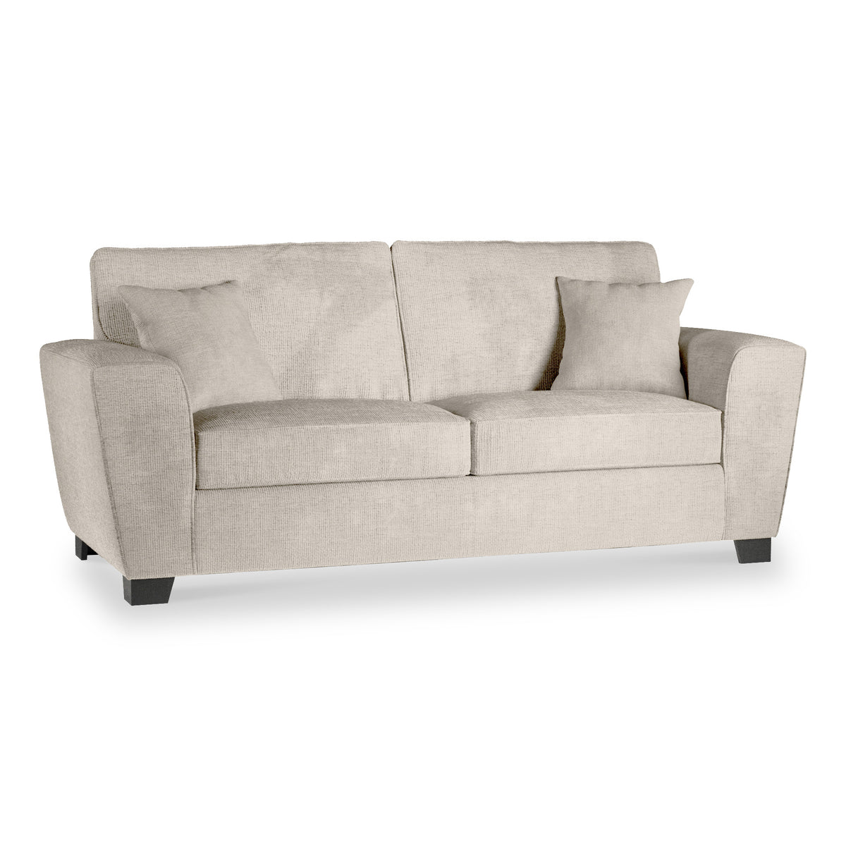 Chester Cream Hopsack 3 Seater Sofa from Roseland Furniture