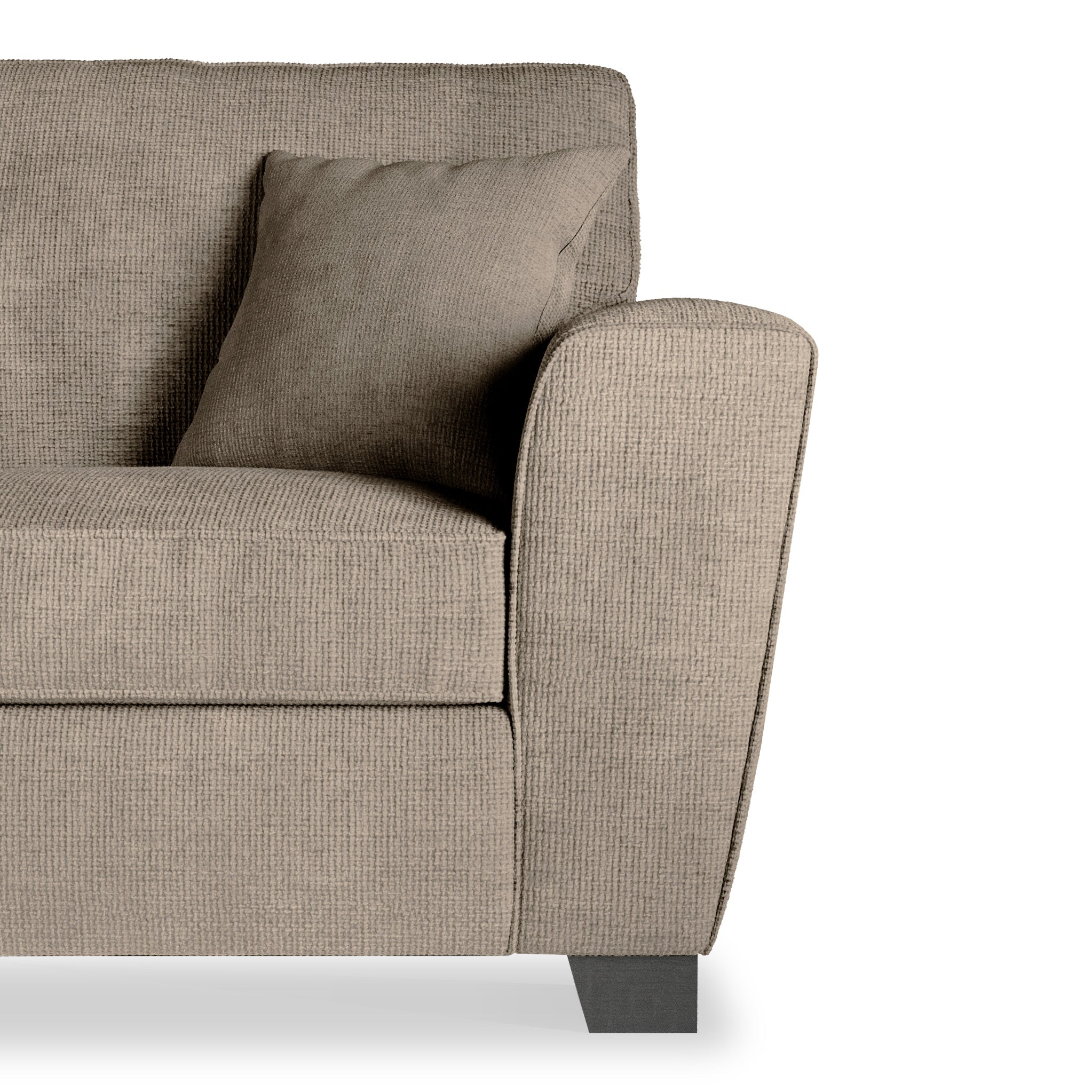 Chester 3 Seater Sofa Traditional Hopsack Fabric Couch