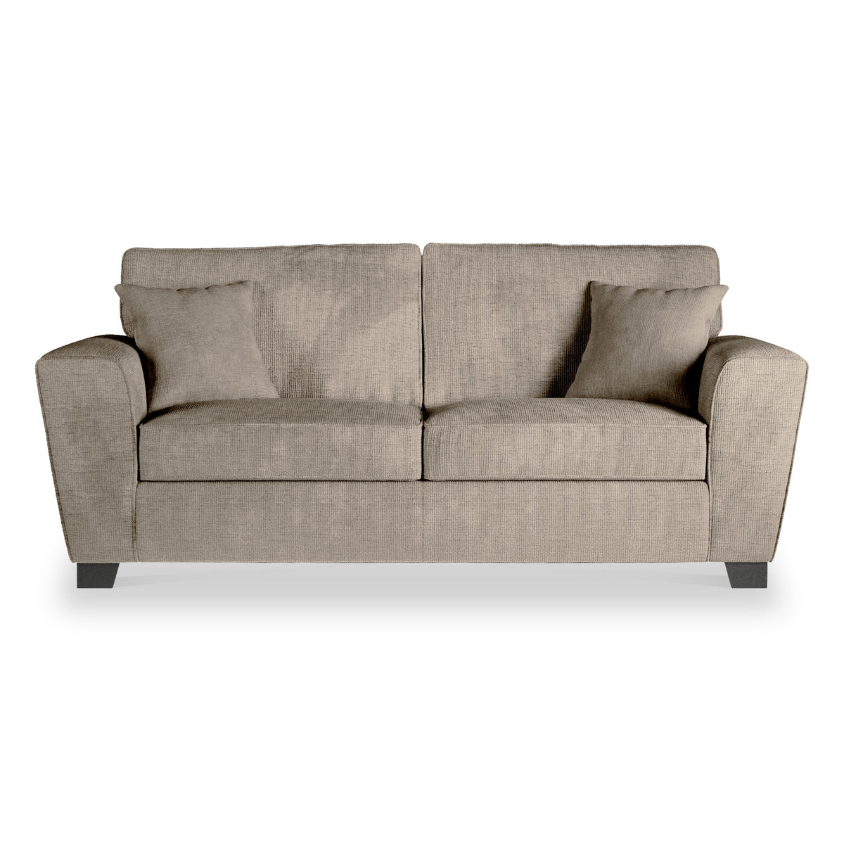 Chester Mocha Hopsack 3 Seater Couch