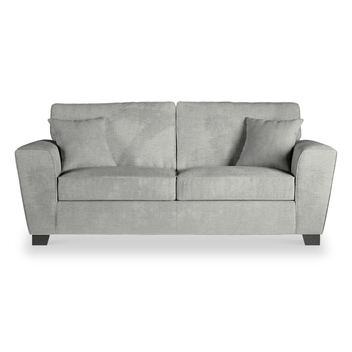 Chester Silver Hopsack 3 Seater Couch