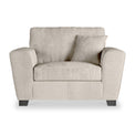 Chester Cream Hopsack Snuggler chair