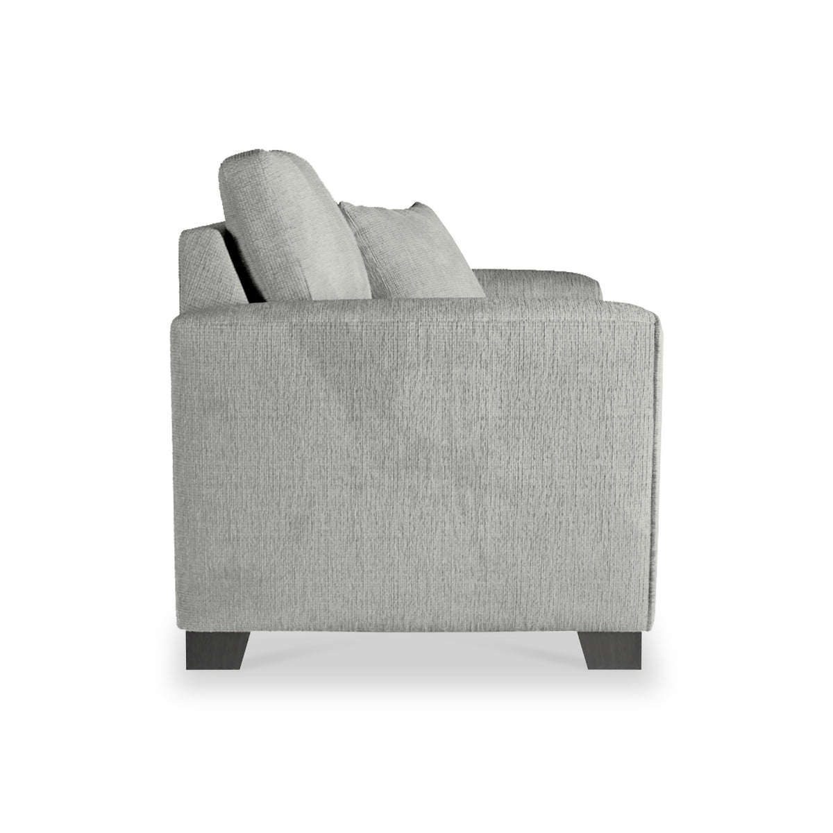 Chester Silver Hopsack Snuggler Armchair