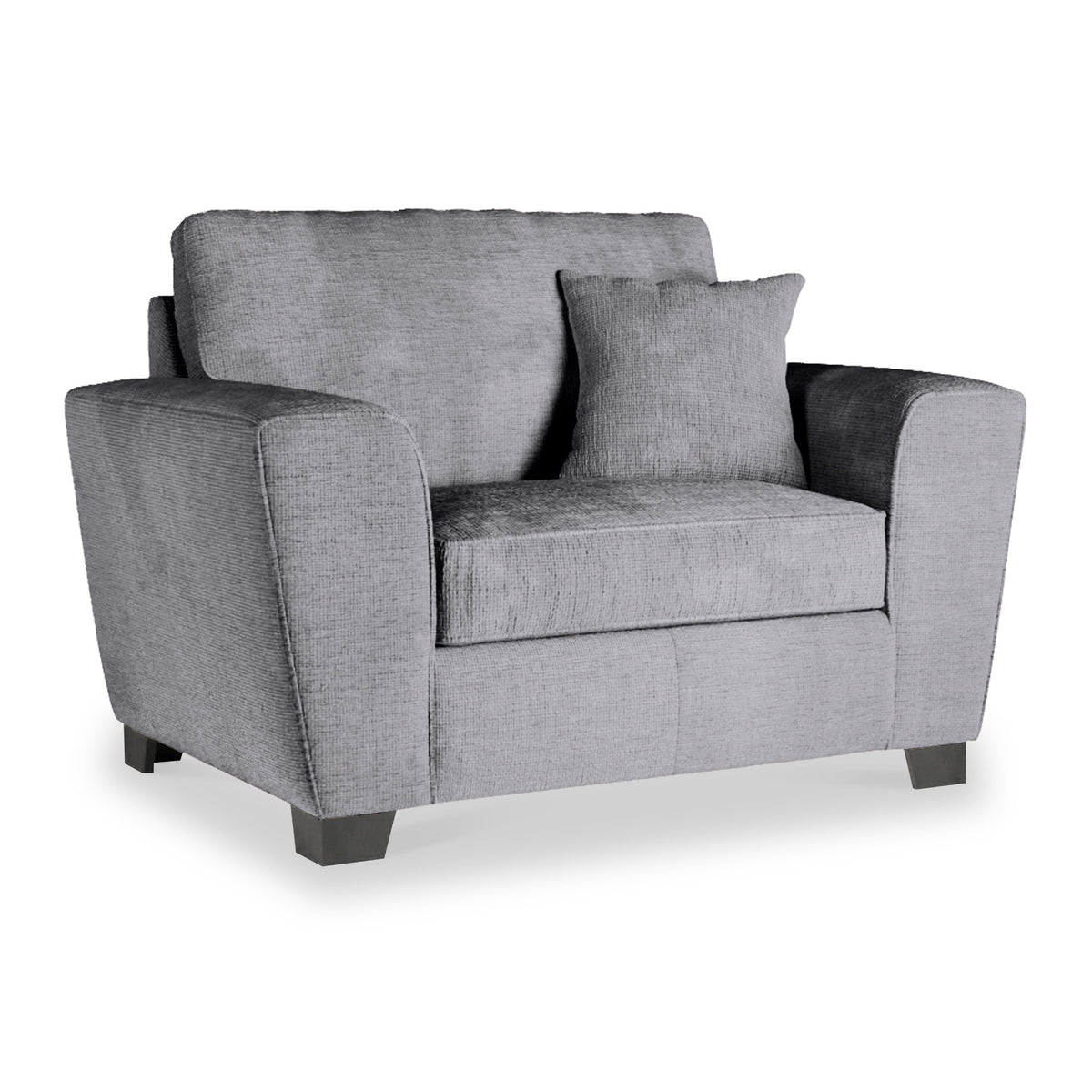Chester Slate Hopsack Snuggler Armchair from Roseland Furniture