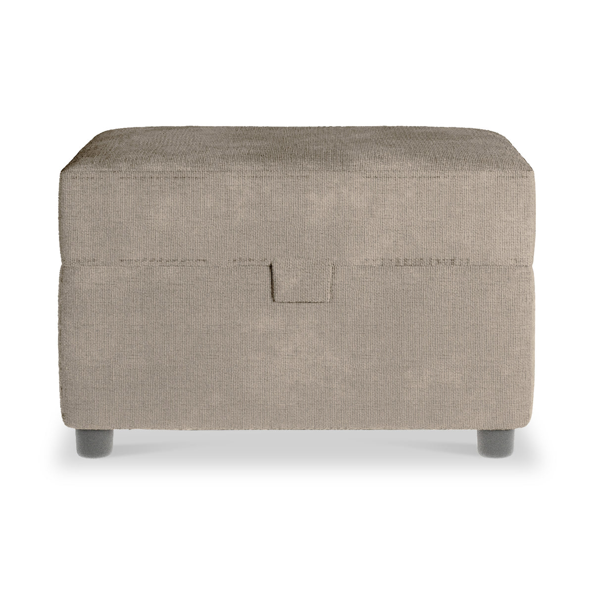 Chester Mocha Hopsack Small Storage Footstool