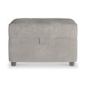 Chester Pewter Hopsack Small Storage Footstool