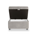 Chester Pewter Hopsack Small Storage Footstool