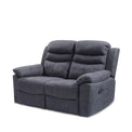 Conway Charcoal 2 Seater Recliner Sofa - Side view