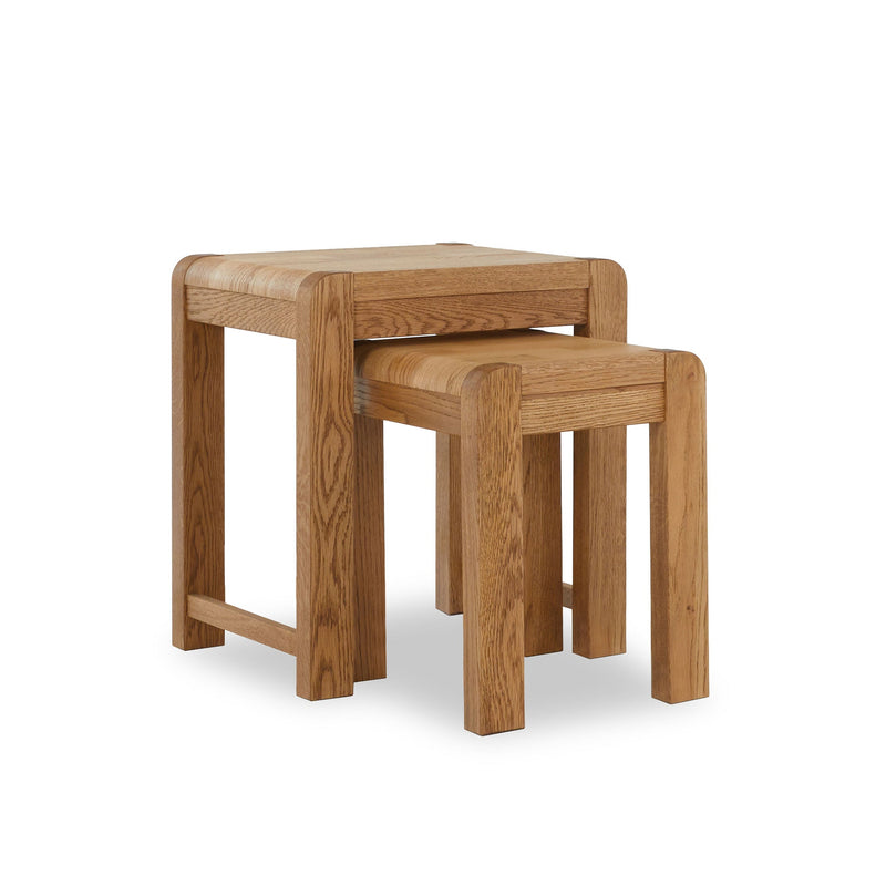 Nests of Tables Stacking Side Tables Oak Nest of Tables Roseland